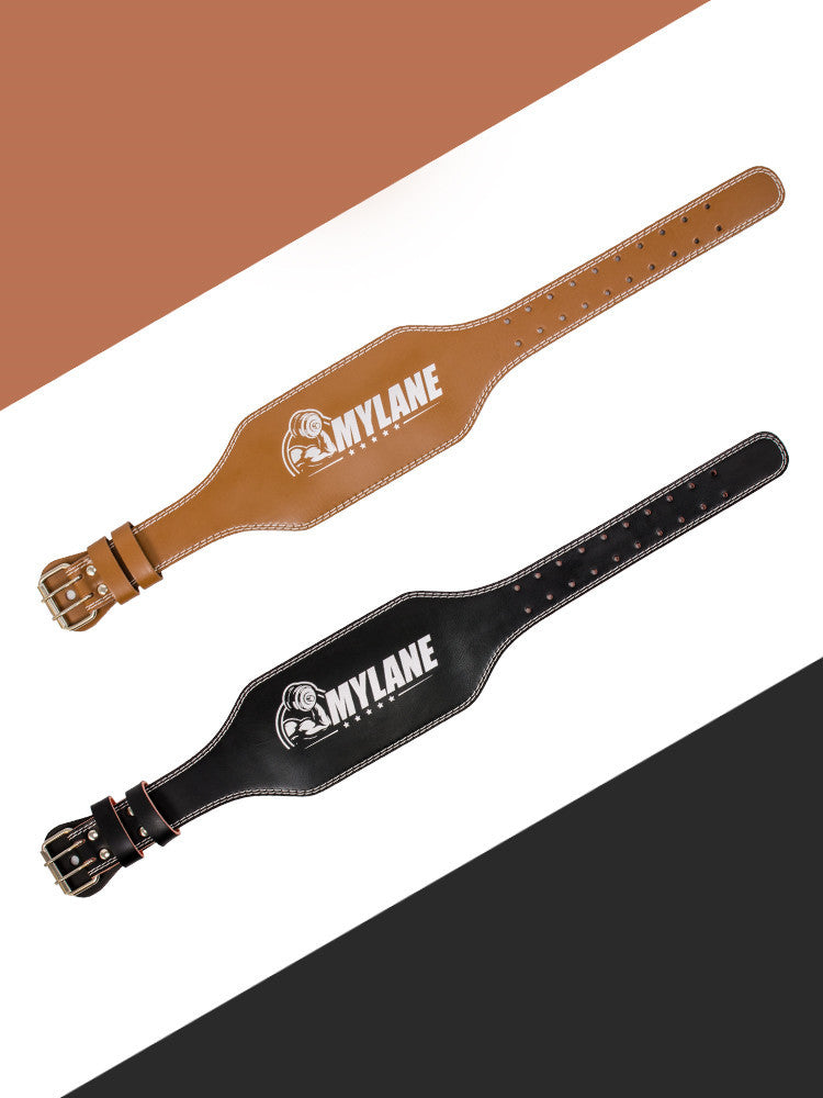 Fitness Belt Male Professional Cowhide Squat