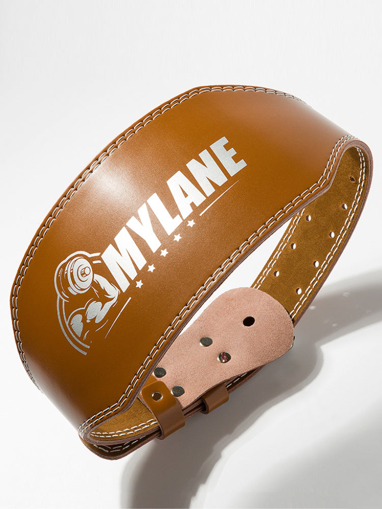 Fitness Belt Male Professional Cowhide Squat