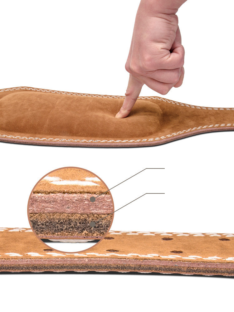 Fitness Belt Male Professional Cowhide Squat