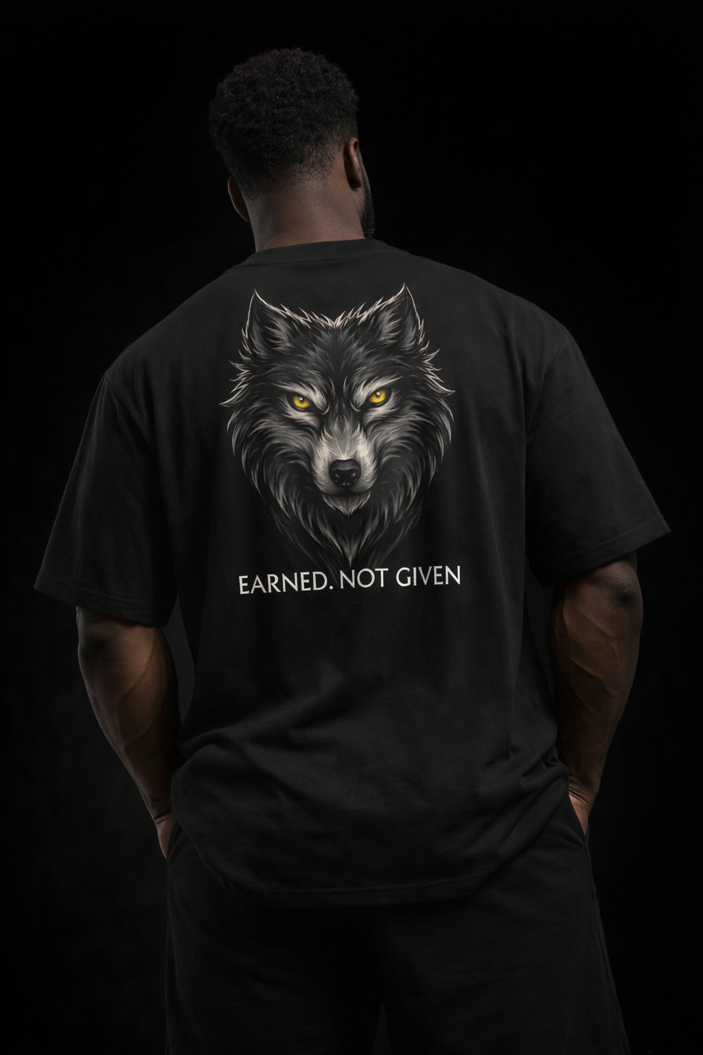 Unisex organic oversized high neck t-shirt