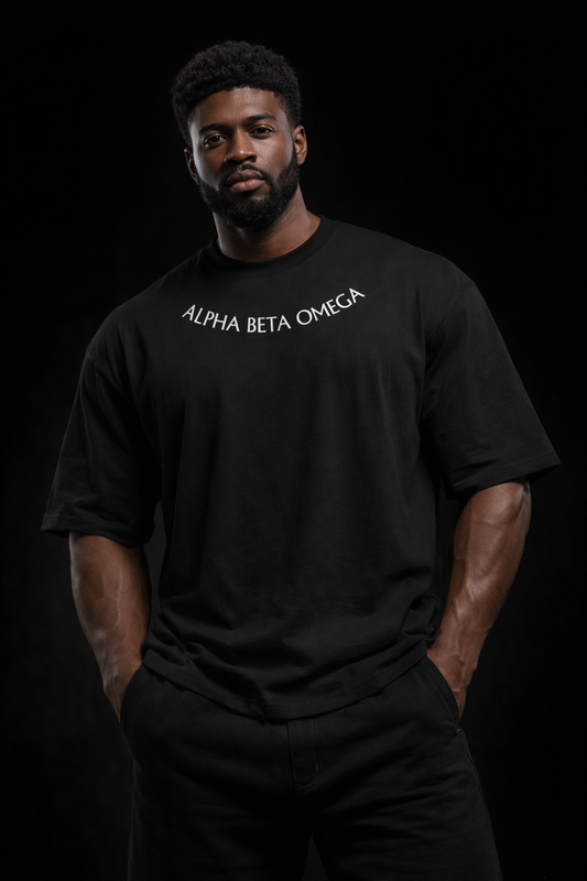 Unisex organic oversized high neck t-shirt