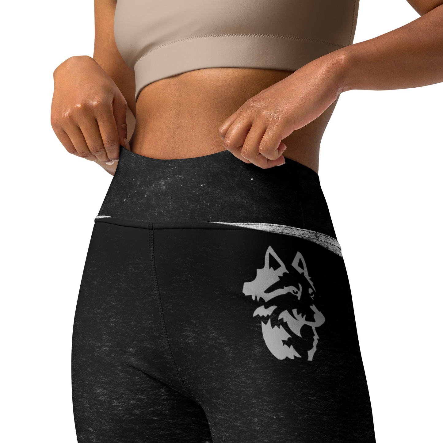 Grey wolf Yoga Leggings