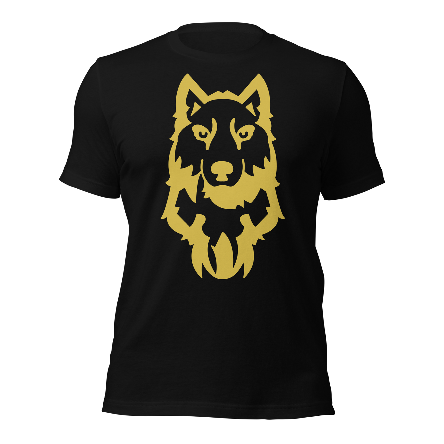 Golden wolf Unisex t-shirt