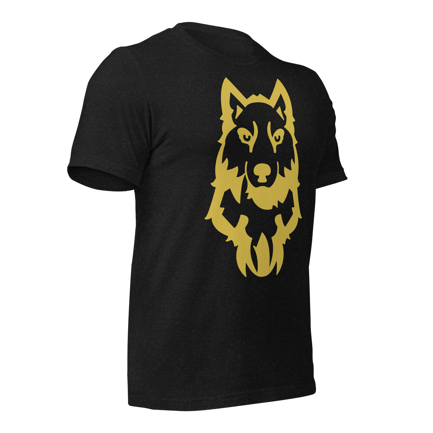 Golden wolf Unisex t-shirt