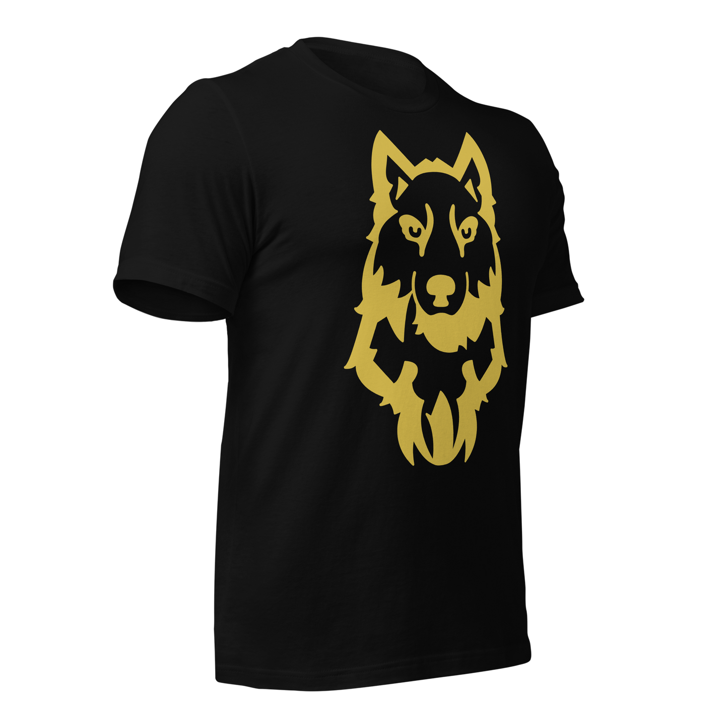 Golden wolf Unisex t-shirt