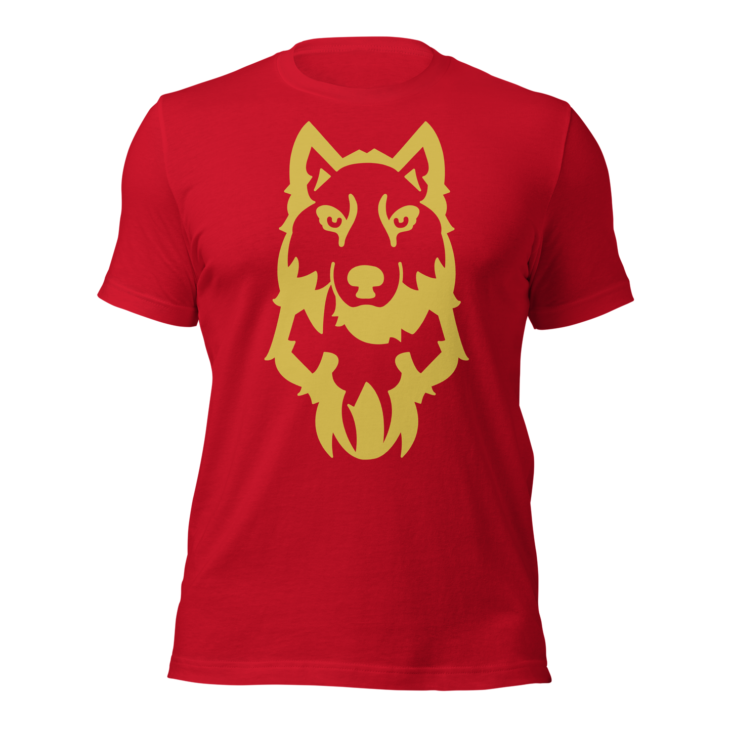 Golden wolf Unisex t-shirt