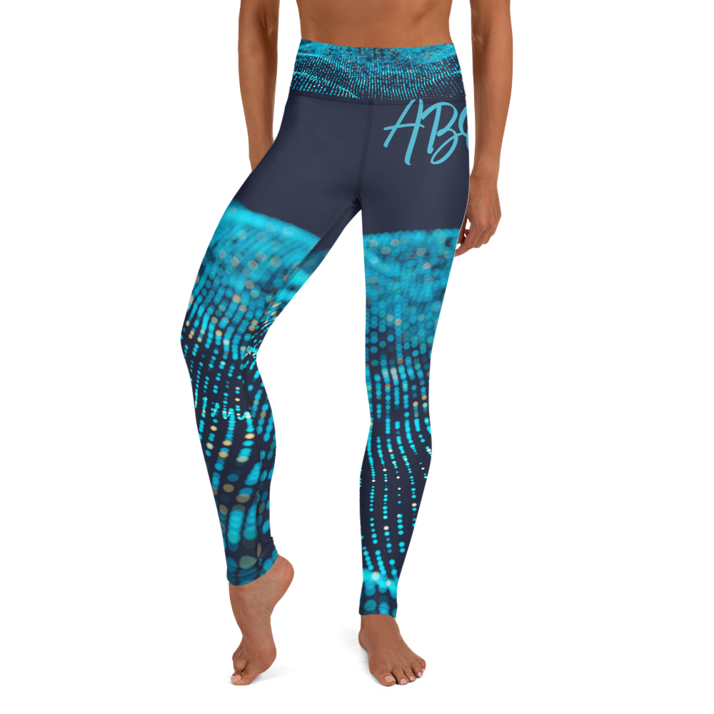 Ocean Blue Yoga Leggings