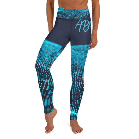 Ocean Blue Yoga Leggings