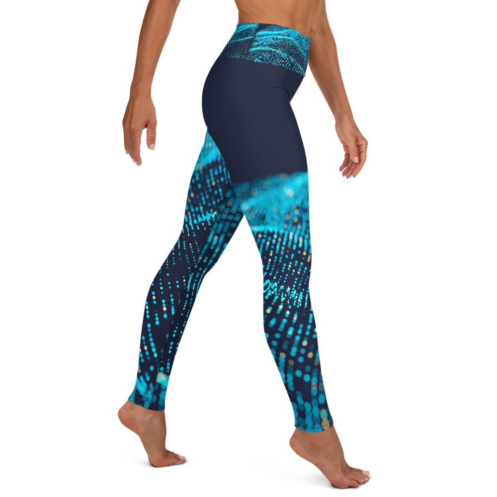 Ocean Blue Yoga Leggings