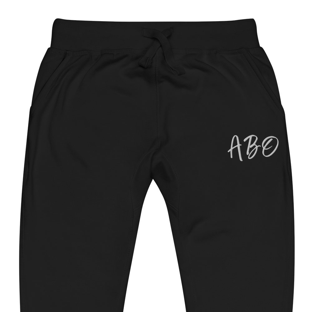 ABO embroidery fleece sweatpants