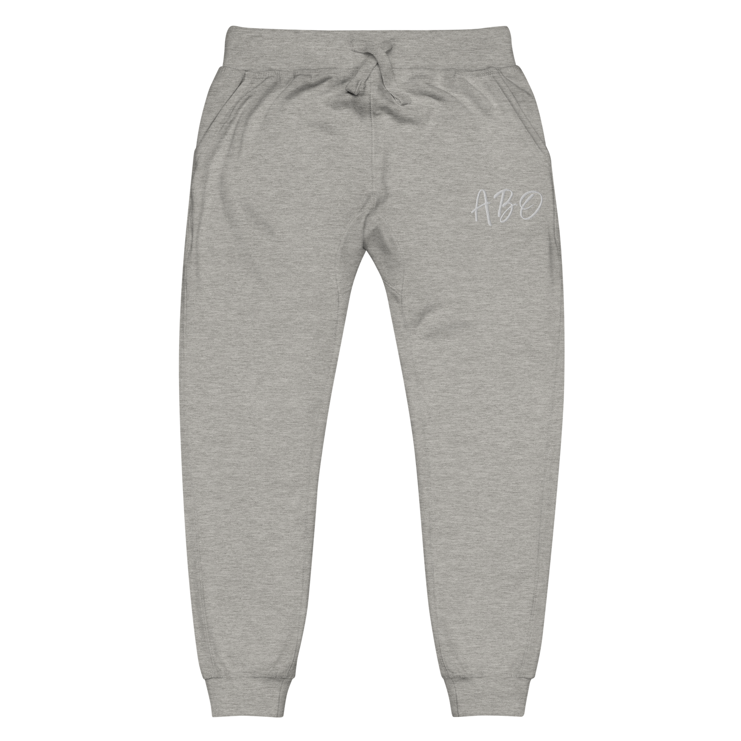 ABO embroidery fleece sweatpants