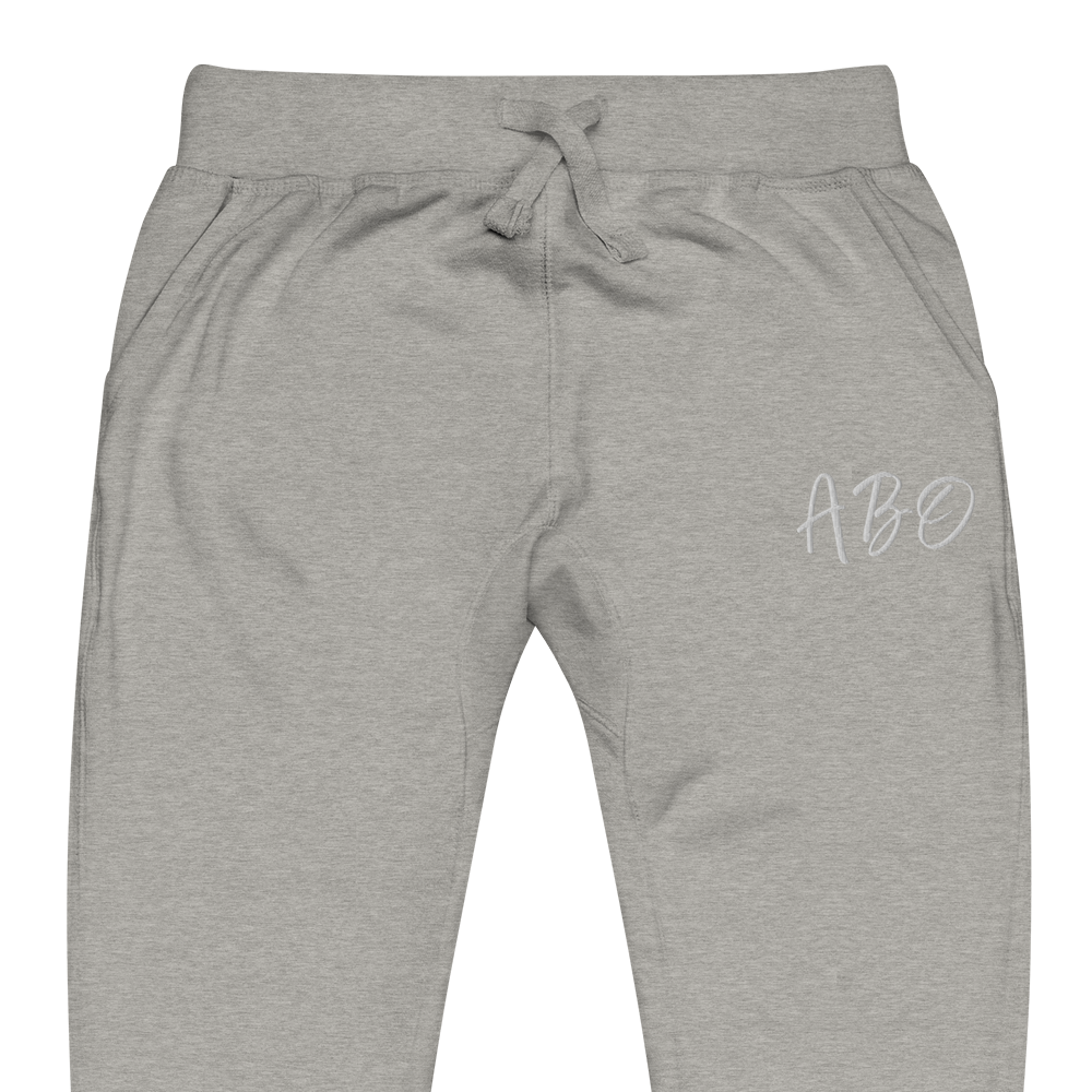 ABO embroidery fleece sweatpants