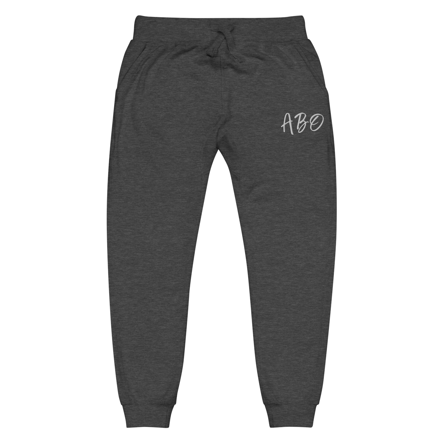 ABO embroidery fleece sweatpants