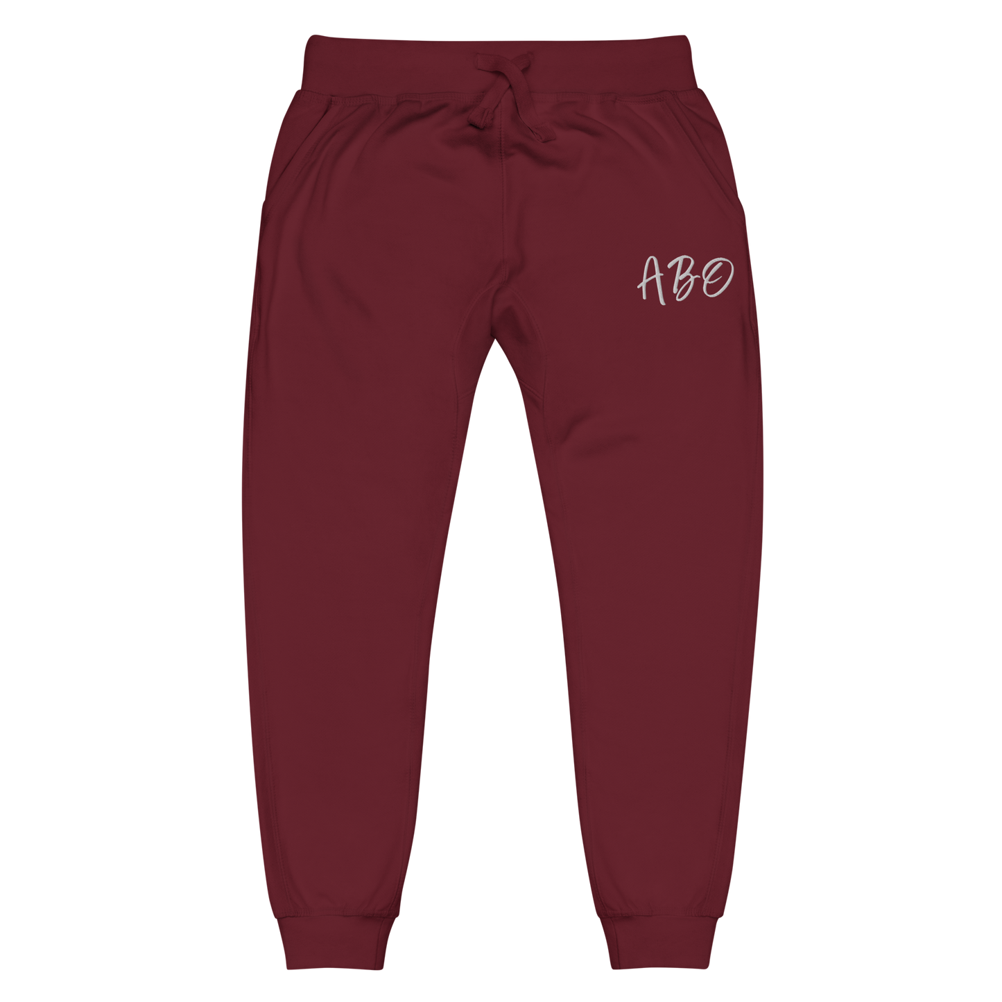 ABO embroidery fleece sweatpants