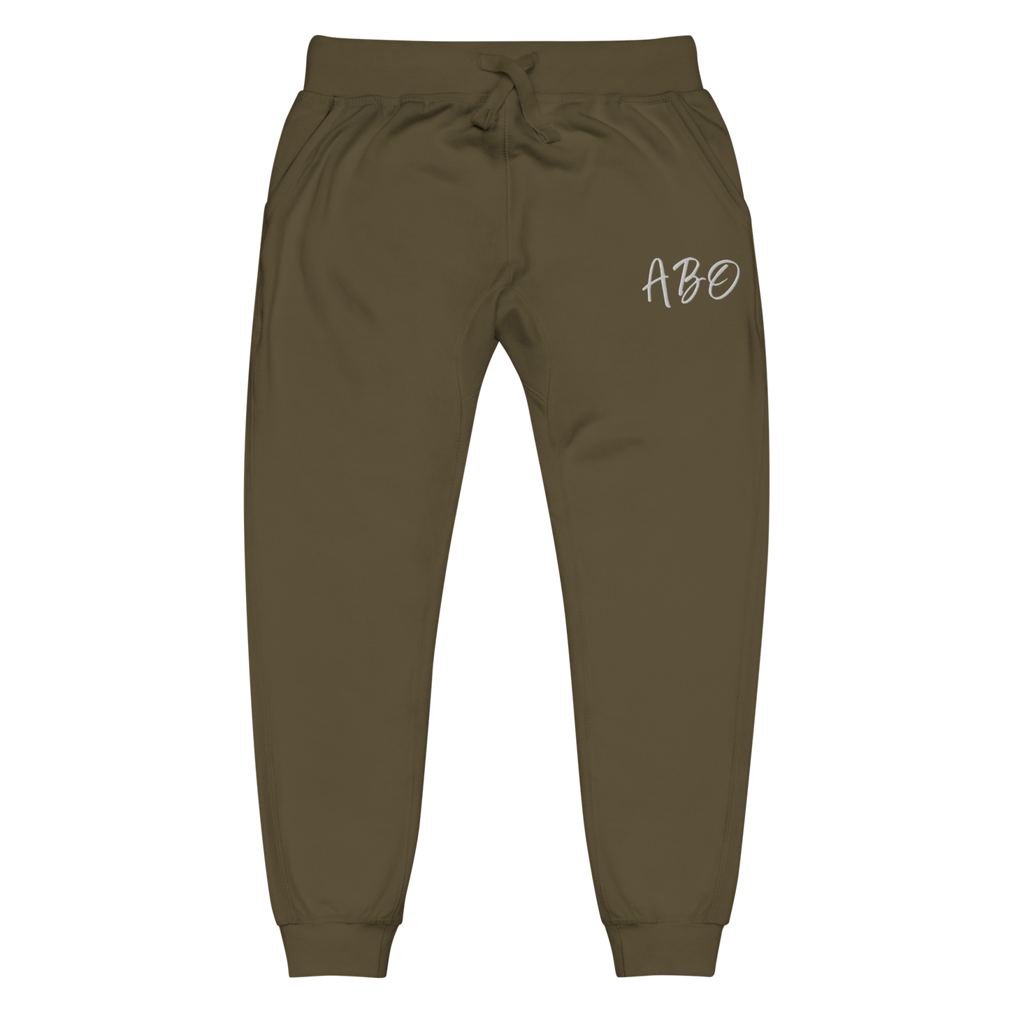 ABO embroidery fleece sweatpants