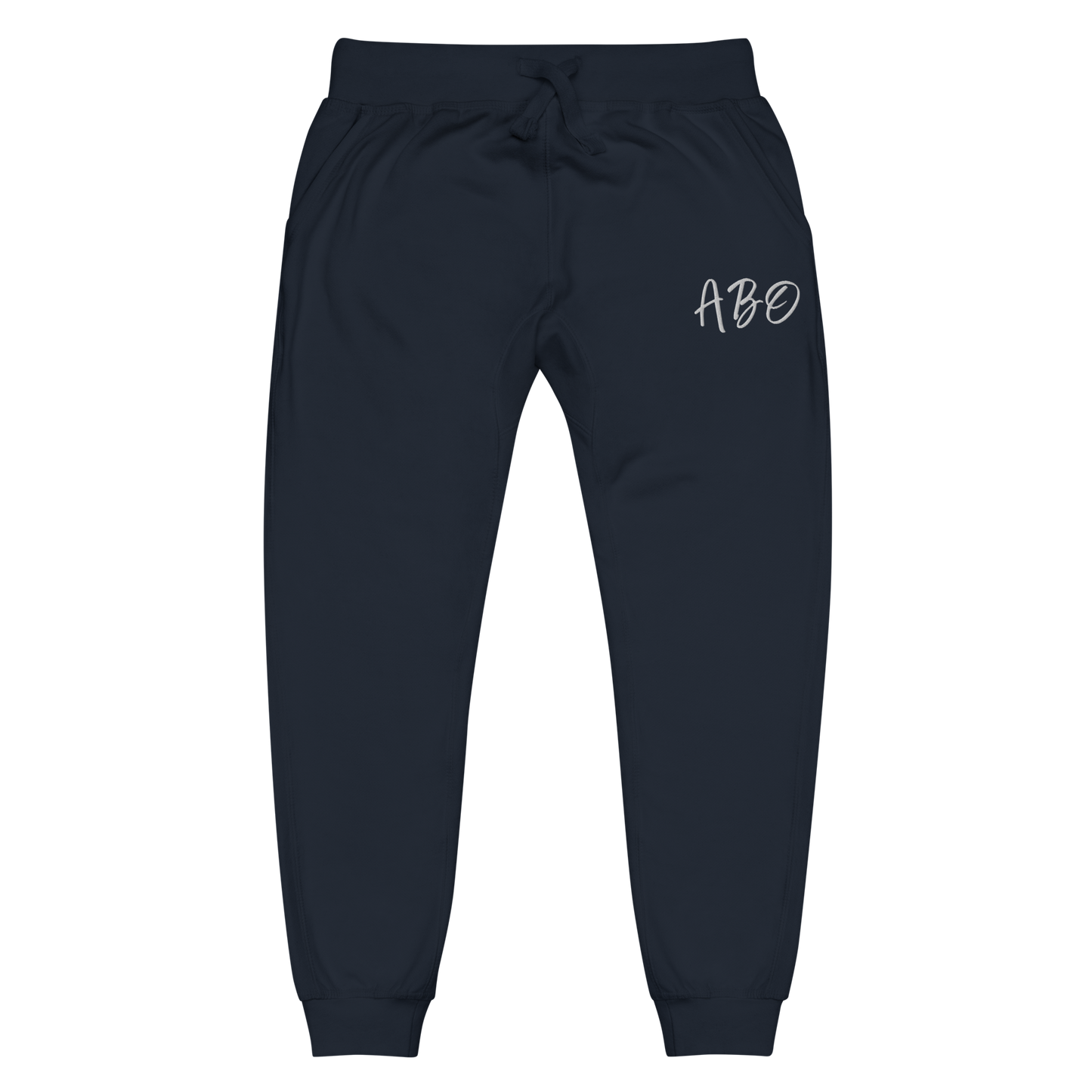 ABO embroidery fleece sweatpants