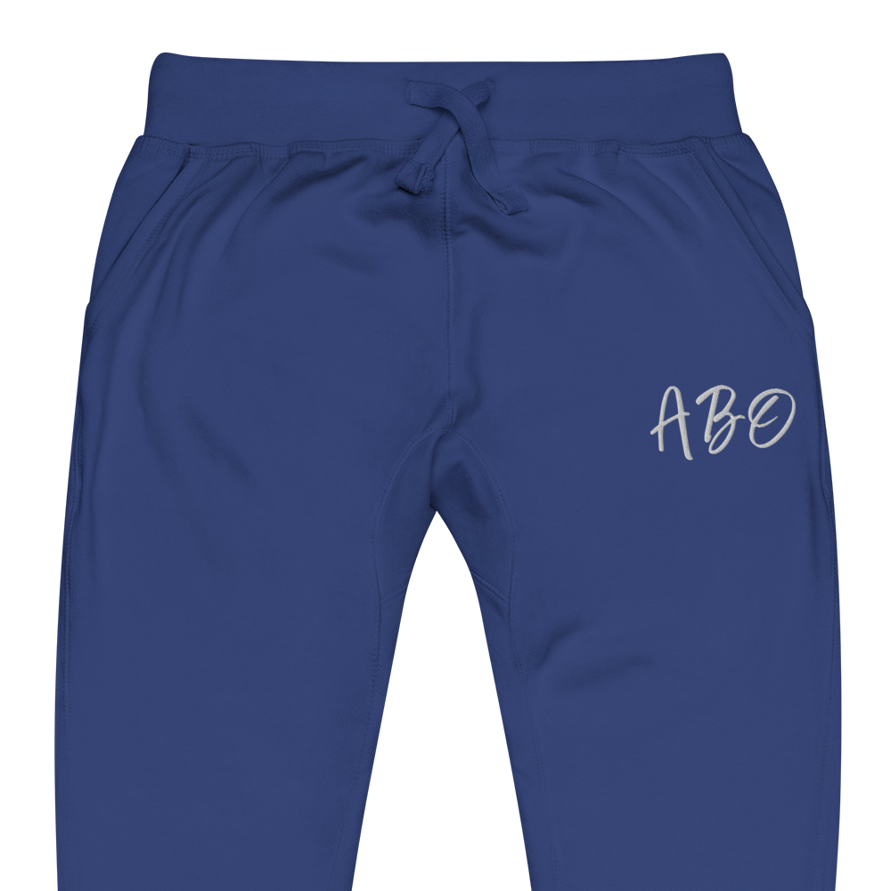 ABO embroidery fleece sweatpants