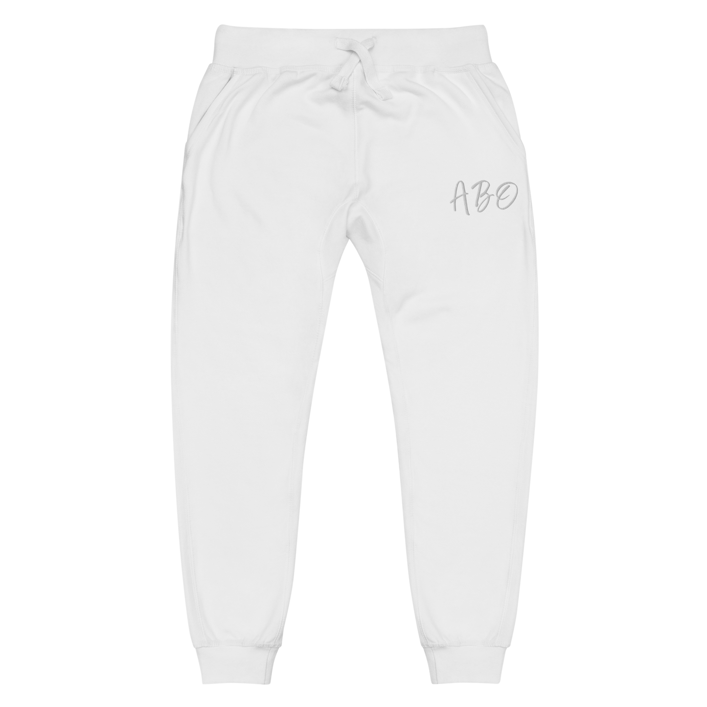 ABO embroidery fleece sweatpants