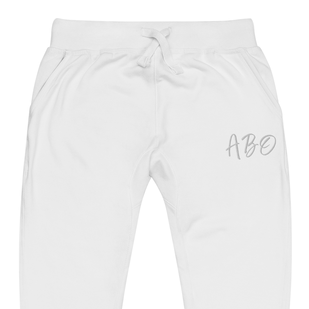 ABO embroidery fleece sweatpants